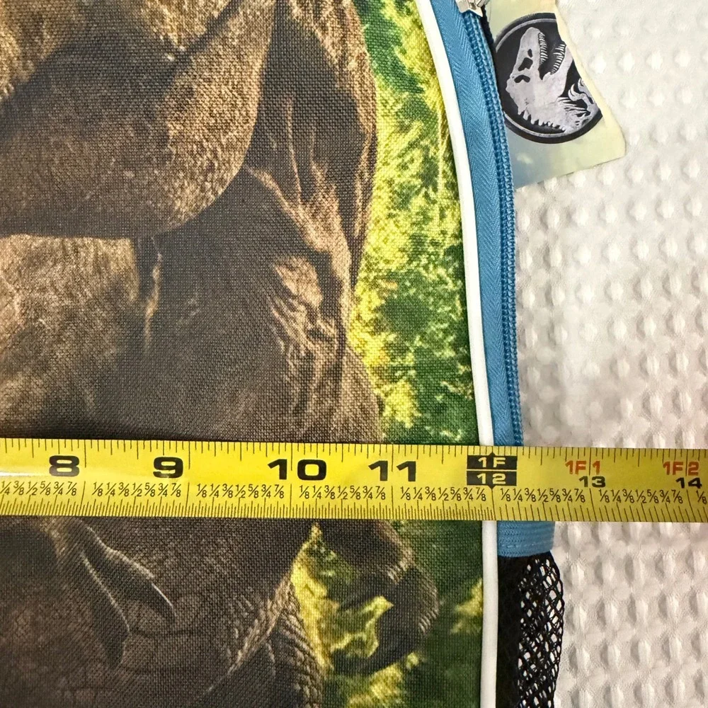 Jurassic World T-Rex Nature Takes Over Backpack Blue Black Dinosaur Bag NEW
